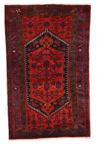  Zanjan Matto 117X187 Itämainen Käsinsolmittu Tummanpunainen/Ruoste (Villa, Persia/Iran)
