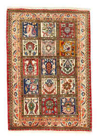  Bakhtiar Collectible Matto 105X150 Itämainen Käsinsolmittu Punainen/Tummanharmaa (Villa, Persia/Iran)