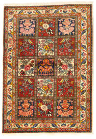  Bakhtiar Collectible Matto 108X155 Itämainen Käsinsolmittu Tummanruskea/Punainen (Villa, Persia/Iran)