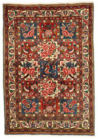  Bakhtiar Collectible Matto 103X148 Itämainen Käsinsolmittu Tummanpunainen/Beige (Villa, Persia/Iran)