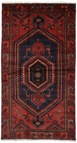  Zanjan Matto 124X229 Itämainen Käsinsolmittu Tummanpunainen (Villa, Persia/Iran)