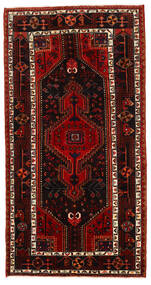  Hamadan Matto 133X255 Itämainen Käsinsolmittu Tummanpunainen/Ruoste (Villa, Persia/Iran)