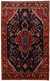  Itämainen Nahavand Matot Matto 134X221 Musta/Tummanpunainen (Villa, Persia/Iran)