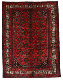 Hosseinabad Matto 141X193 Itämainen Käsinsolmittu Tummanruskea/Tummanpunainen/Ruoste (Villa, Persia/Iran)