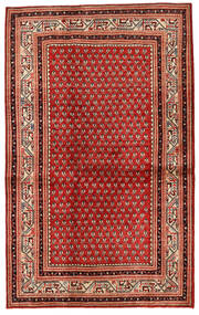  Sarough Matto 133X214 Itämainen Käsinsolmittu Tummanpunainen/Ruoste (Villa, Persia/Iran)