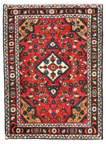  Lillian Matto 65X89 Itämainen Käsinsolmittu Musta/Tummanpunainen (Villa, Persia/Iran)