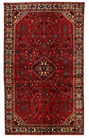  Hosseinabad Matto 125X208 Itämainen Käsinsolmittu Tummanpunainen/Ruoste (Villa, Persia/Iran)