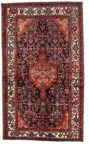  Hamadan Matto 131X225 Itämainen Käsinsolmittu Tummanpunainen/Tummanruskea (Villa, Persia/Iran)