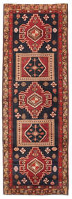  Meshkin Matto 113X335 Itämainen Käsinsolmittu Käytävämatto Tummanpunainen/Musta (Villa, Persia/Iran)