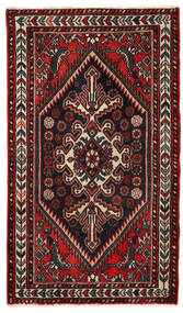  Asadabad Matto 78X135 Itämainen Käsinsolmittu Tummanpunainen/Tummanruskea (Villa, Persia/Iran)