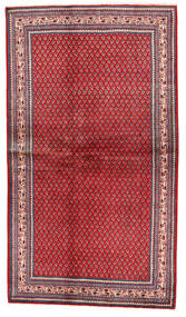  Sarough Matto 126X220 Itämainen Käsinsolmittu Punainen/Tummanpunainen (Villa, Persia/Iran)