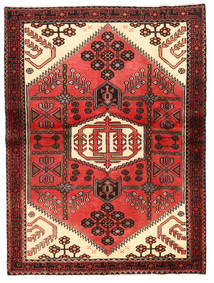  Rudbar Matto 114X152 Itämainen Käsinsolmittu Tummanpunainen/Punainen (Villa, Persia/Iran)