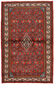 Hosseinabad Matot Matto 98X156 Punainen/Ruskea (Villa, Persia/Iran)