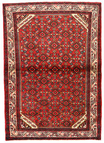 Hosseinabad Matot Matto 105X149 Punainen/Ruskea (Villa, Persia/Iran)