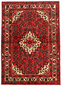 Hosseinabad Matot Matto 97X140 Punainen/Ruskea (Villa, Persia/Iran)