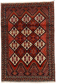  Afshar Matto 114X167 Itämainen Käsinsolmittu Tummanruskea/Tummanpunainen (Villa, Persia/Iran)
