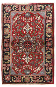  Sarough Matto 100X153 Itämainen Käsinsolmittu Tummanpunainen/Musta (Villa, Persia/Iran)