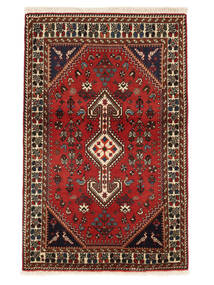  Abadeh Matto 82X129 Itämainen Käsinsolmittu Tummanruskea/Tummanpunainen (Villa, Persia/Iran)
