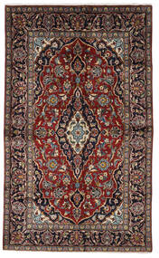  Keshan Matto 140X234 Itämainen Käsinsolmittu Tummanpunainen/Tummanruskea (Villa, Persia/Iran)