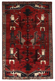  Ghashghai Matto 156X240 Itämainen Käsinsolmittu Musta/Tummanruskea (Villa, Persia/Iran)