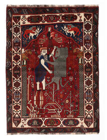  Ghashghai Matto 116X158 Itämainen Käsinsolmittu Tummanpunainen/Tummanruskea (Villa, Persia/Iran)