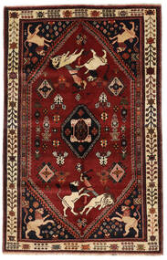  Ghashghai Matto 158X246 Itämainen Käsinsolmittu Tummanpunainen/Tummanruskea (Villa, Persia/Iran)