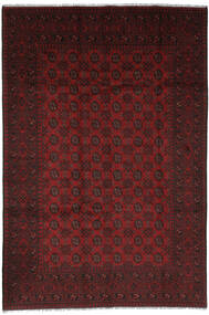  Afghan Fine Matto 191X286 Itämainen Käsinsolmittu Musta/Tummanpunainen (Villa, )