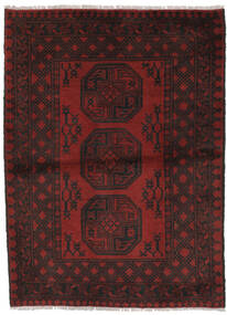  Afghan Matto 99X143 Itämainen Käsinsolmittu Musta (Villa, Afganistan)