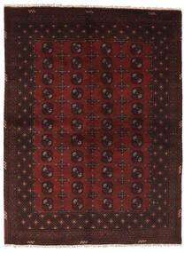  Afghan Matto 135X185 Itämainen Käsinsolmittu Musta (Villa, Afganistan)