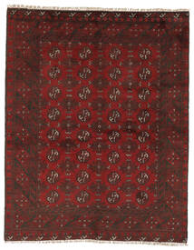  Afghan Matto 148X184 Itämainen Käsinsolmittu Musta/Tummanpunainen (Villa, Afganistan)