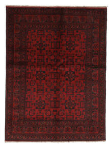  Afghan Khal Mohammadi Matto 145X200 Itämainen Käsinsolmittu Musta/Tummanpunainen (Villa, )
