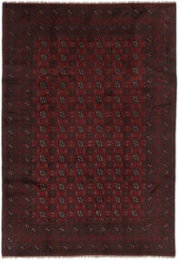  Afghan Matto 191X285 Itämainen Käsinsolmittu Musta (Villa, Afganistan)