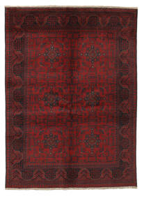  Afghan Khal Mohammadi Matto 143X198 Itämainen Käsinsolmittu Musta/Tummanpunainen (Villa, )