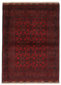 107X148 Afghan Khal Mohammadi Matot Matto Itämainen Käsinsolmittu Musta/Tummanpunainen (Villa, Afganistan)