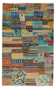  Moroccan Berber - Afghanistan Matto 109X175 Moderni Käsinsolmittu Tummanruskea/Tumma Turkoosi (Villa, Afganistan)