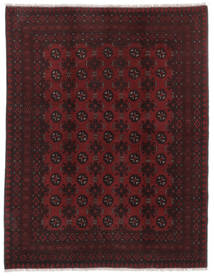 Afghan Matto 146X188 Itämainen Käsinsolmittu Musta (Villa, Afganistan)