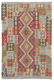  Kelim Afghan Old Style Matot 105X157 Ruskea/Vihreä 