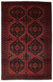  Beluch Matto 245X370 Itämainen Käsinsolmittu Musta/Tummanpunainen (Villa, Afganistan)