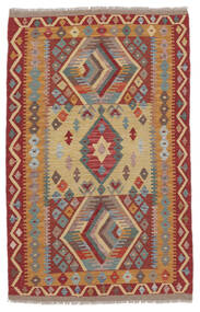  Kelim Afghan Old Style Matto 100X150 Itämainen Käsinkudottu Tummanruskea/Ruskea (Villa, Afganistan)