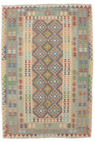  Kelim Afghan Old Style Matto 165X240 Itämainen Käsinkudottu Tummanruskea/Tummanvihreä (Villa, Afganistan)