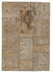  Patchwork - Persien/Iran Matto 104X153 Moderni Käsinsolmittu Tummanruskea/Ruskea (Villa, Persia/Iran)