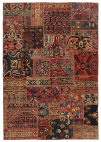  Patchwork - Persien/Iran Matto 161X231 Moderni Käsinsolmittu Tummanruskea/Musta (Villa, Persia/Iran)