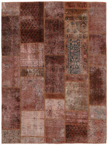  Patchwork - Persien/Iran Matto 153X205 Moderni Käsinsolmittu Tummanruskea/Musta (Villa, Persia/Iran)