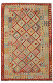  Kelim Afghan Old Style Matto 169X253 Itämainen Käsinkudottu Ruskea/Tummanruskea (Villa, Afganistan)
