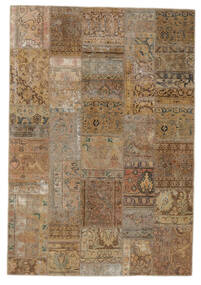  Patchwork - Persien/Iran Matto 168X242 Moderni Käsinsolmittu Ruskea/Tummanruskea (Villa, Persia/Iran)