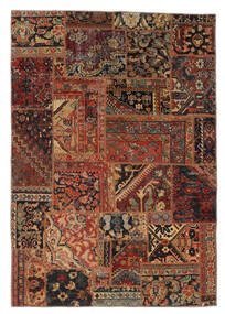  Patchwork - Persien/Iran Matto 161X231 Moderni Käsinsolmittu Tummanruskea/Musta (Villa, Persia/Iran)