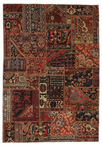  Patchwork - Persien/Iran Matto 162X231 Moderni Käsinsolmittu Musta/Tummanruskea (Villa, Persia/Iran)