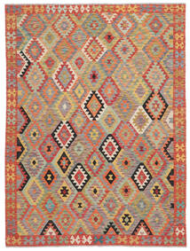  Kelim Afghan Old Style Matto 182X245 Itämainen Käsinkudottu Ruskea/Ruoste (Villa, Afganistan)