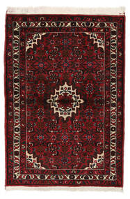  Itämainen Hosseinabad Matot Matto 108X153 Musta/Tummanpunainen (Villa, Persia/Iran)