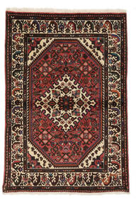  Itämainen Hosseinabad Matot Matto 104X154 Musta/Tummanpunainen (Villa, Persia/Iran)